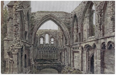Abbey Ruins Glastonbury von A R Quinton unbenutzt - J Salmon 3350