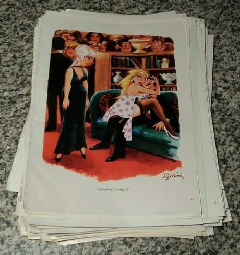 Playboy CARTOONS - Lot of 50 ELDON DEDINI Cartoons