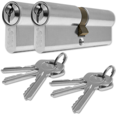 YALE Eurozylinder verschlüsselt wie ein Paar Türschloss uPVC Holzfass 6 Pin