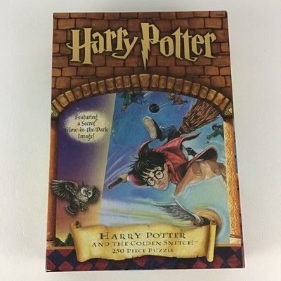 Harry Potter & The Golden Snitch 250 Piece Puzzle Glow In Dark Image New Sealed