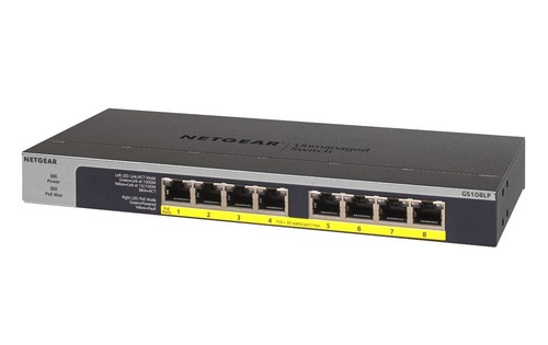 606449134971 NETGEAR GS108LP Unmanaged Gigabit Ethernet (10/100/1000) Power over - Picture 4 of 7