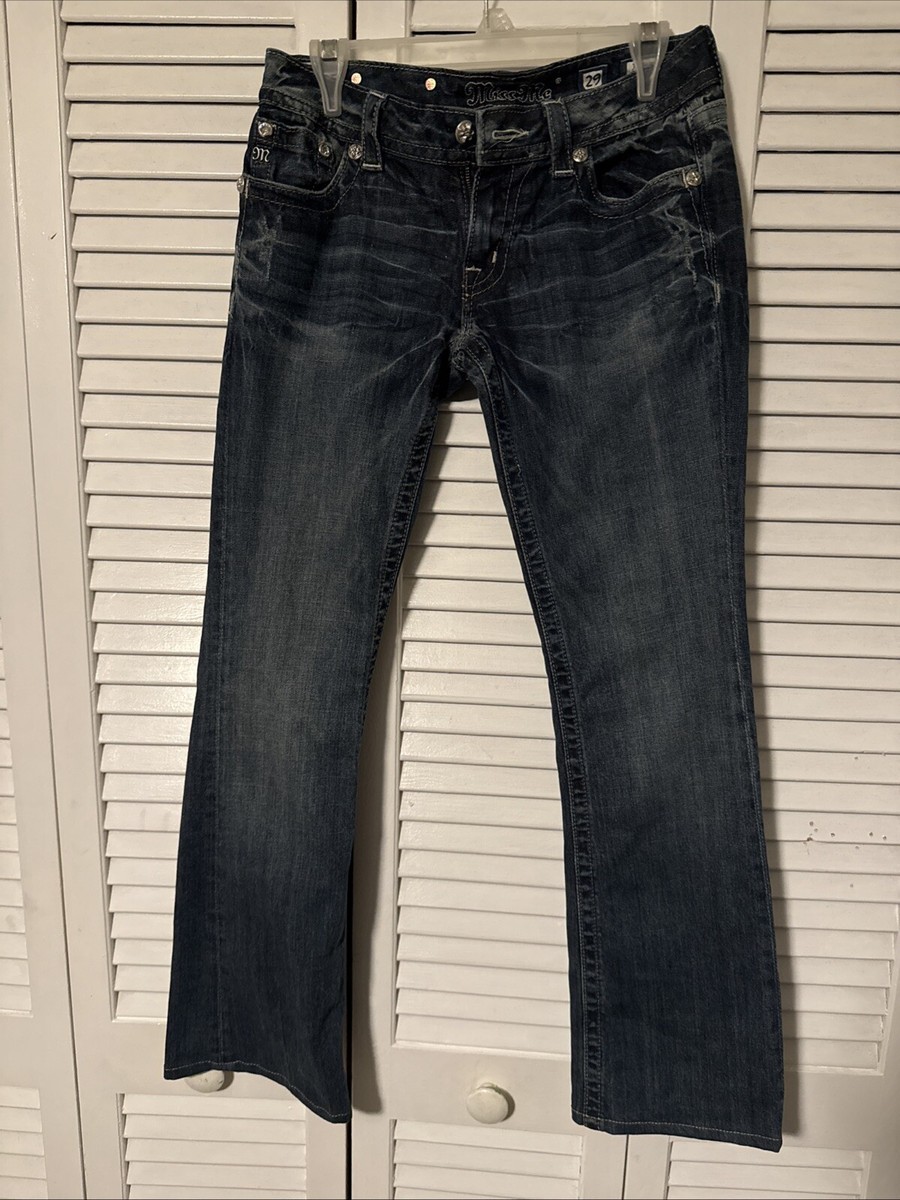Miss Me Jeans JP5748B Boot Cut Jeans Med Wash Blue 29 Y2K | eBay