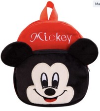 Mickey Mouse Kids Plush Backpack 10 Height by 9 Width