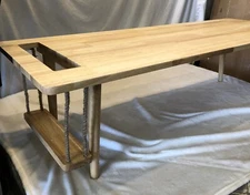 Mid Century Modern Mini-Swing Wooden Coffee/Tea Table (dent discount)