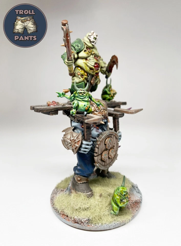 Warhammer Age of Sigmar - Herald on Palanquin - Maggotkin of Nurgle Old World Foto 2 de 4