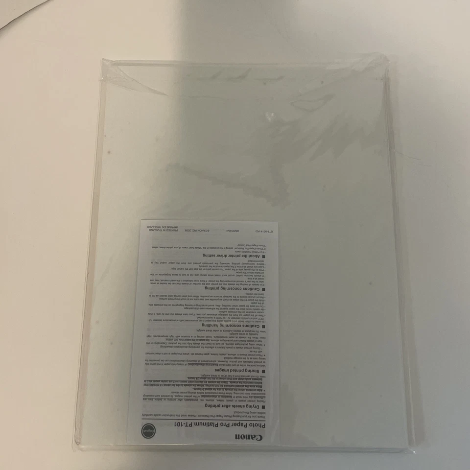 Canon Pro Platinum High-Gloss Photo Paper (8.5x11"), 18 Sheets - Image 3 of 3