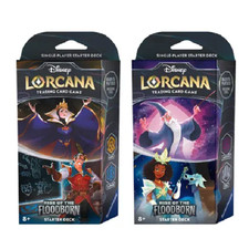 Lorcana Rise of the Floodborn Starter Deck Set of 2 - Brand New Sealed Disney