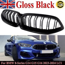 Glossy Black Front Kidney Grille For BMW 8 Series G14 G15 G16 M850i 840i 2023+