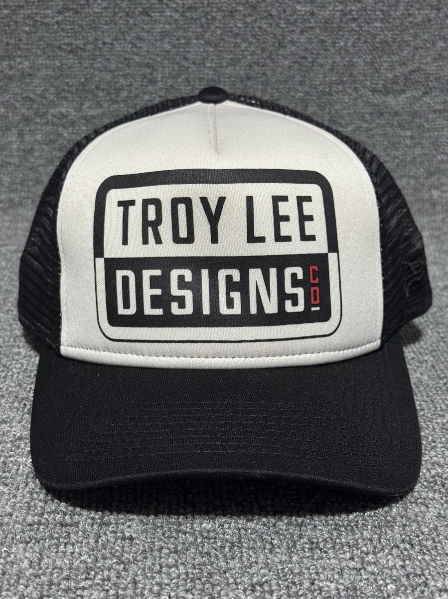 New Era Troy Lee Designs 9FIFTY Snapback Trucker Hat Black White OSFM