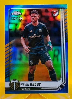 2025 Topps Chrome MLS Kevin Kelsy #103 BLUE /150 Portland Timbers