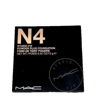 MAC STUDIO FIX POWDER PLUS FOUNDATION N4 0.52o/15g Full Size NIB