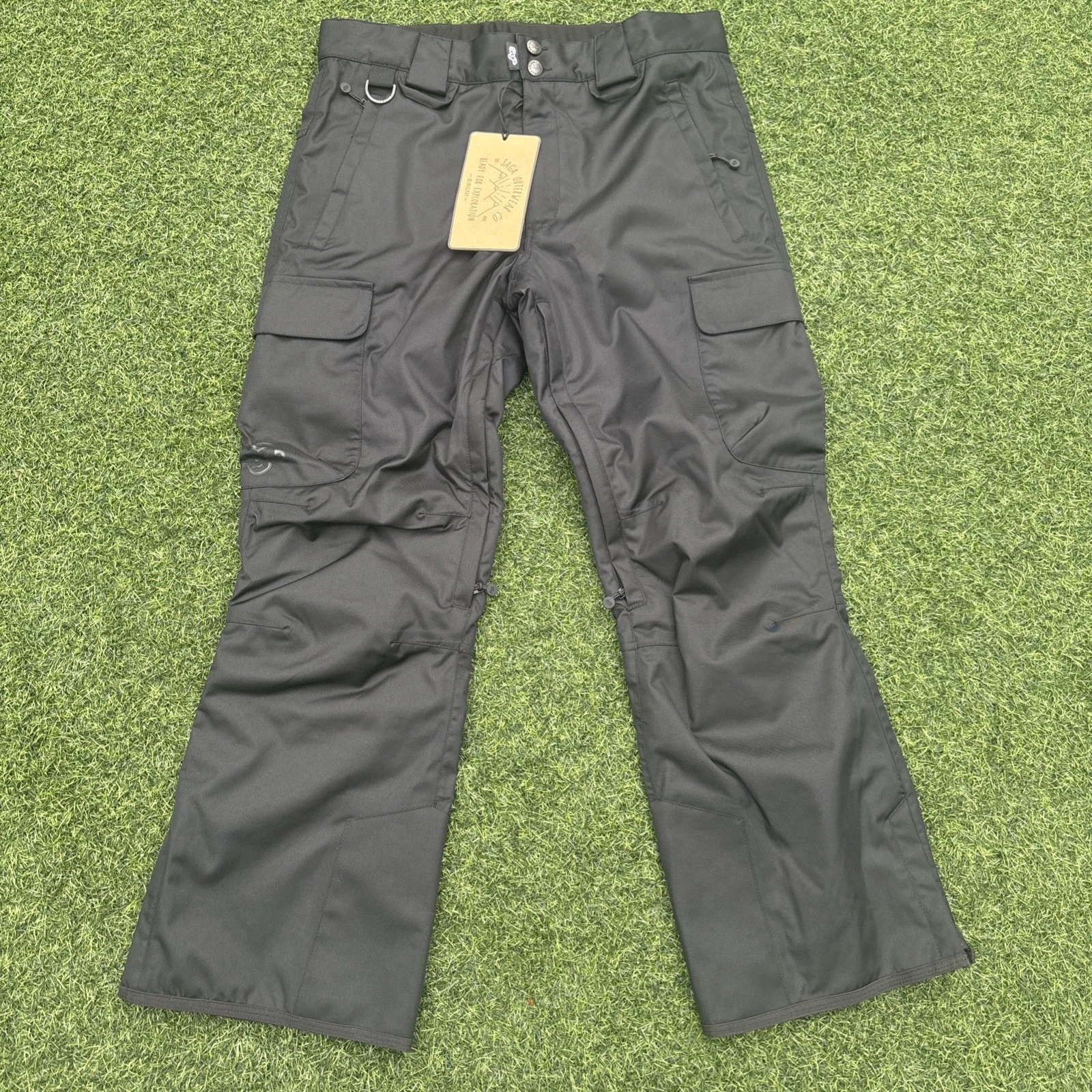 Saga Outerwear Mutiny Skiing Snowboarding Pants Men's Black Size S RRP £110