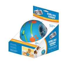 Wobble Wag Giggle Treat Ball, Interactive Dog Toy Treat Dispenser, Blue