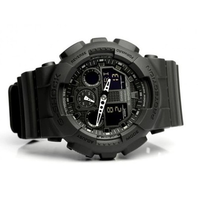 Men's Watch G-Shock Black Resin Strap Anti-Magnetic Ana-Digital GA100-1A1