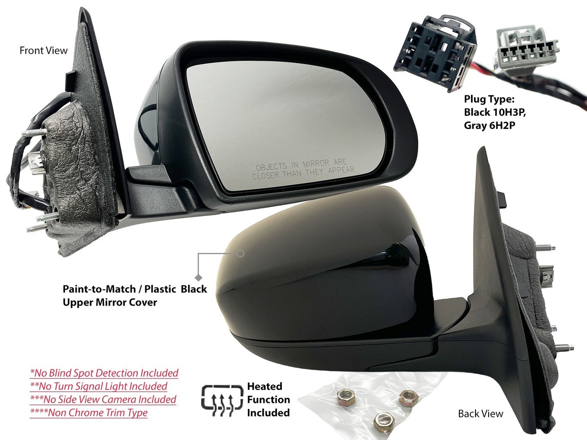 Heated Side Mirror for Jeep Compass 2017-2025 Passenger Right Side