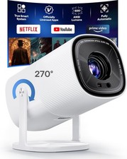 Mini Smart 1080P Projector with WiFi Bluetooth 270  Adjustable Stand Movie