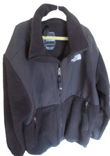 North Face Boys Fleece Polartec Full Zip Jacket Large Black