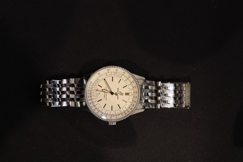 Breitling Navitimer 41 (Ref: A17326) Rose Gold, white dilal, m...