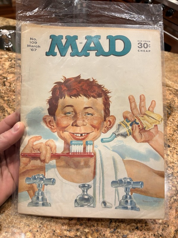 MAD Magazine #109 March 1967 Humor Read Articles Cartoon GOOD CONDITION VINTAGE