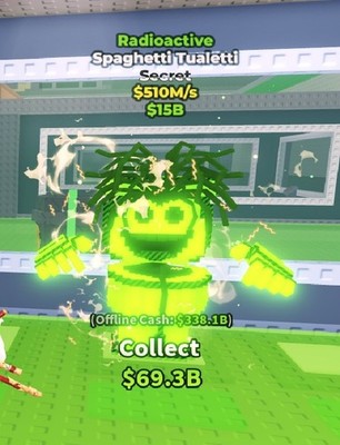 Steal A Brainrot Radioactive spaghetti tualetti