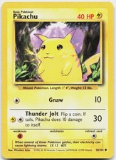 Pikachu 58/102 Common Base Set Unlimited Pokemon Moderately Played on eBay