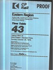 3 CP CPR  CANDIAN PACIFIC EMPLOYEE TIMETABLES 1970S — photo 3