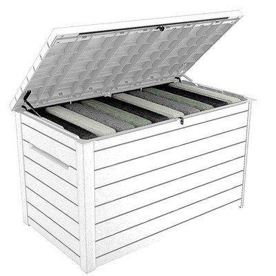 230 Gallon XXL Outdoor Storage Deck Box Waterproof Resin Patio Cushion Box