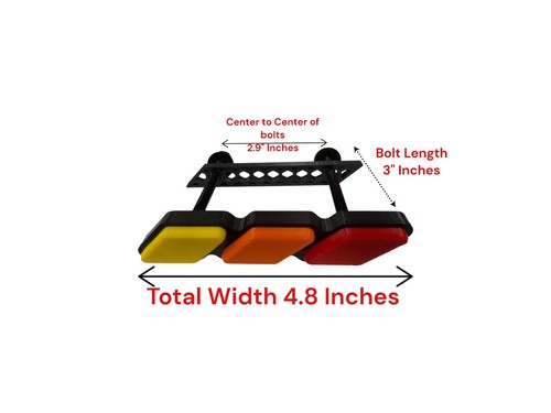 Tri-Color Grille Badge Emblem for Tacoma, Tundra, 4Runner (LIFETIME WARRANTY) - Bild 2 von 19
