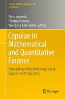Piotr Jaworski (U. A.) | Copulae in Mathematical And Quantitative Finance | Buch
