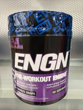 EVL Nutrition ENGN Intense Pre-Workout Engine with Creatine, Furious Grape 8.8oz