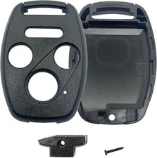 Black Remote Key Fob Shell No Cutting Programming For Honda Civic Accord Pilot