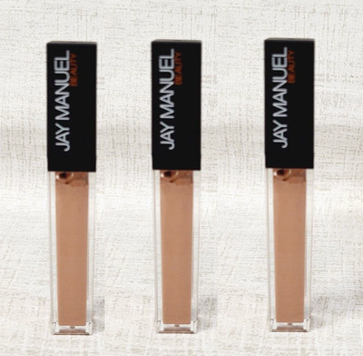 3 x Jay Manuel THE ULTIMATE LIP GLOSS  Lip Color STRIP Nude Natural Shade NEW