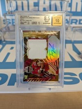2021 Panini XR - Rookie Patch Autograph Trey Lance Gold /10 BGS 8.5/10