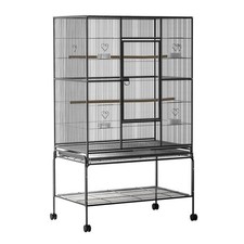 i.Pet Bird Cage Large Cages 138cm Parrot Aviary Stand-Alone Budgie Wheels Castor