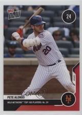 2020 Topps Now MLB Network Top 100 Players Red 6/10 Pete Alonso #MN24 7xr