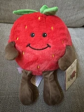 Warmies STRAWBERRY Comfort Food Weighted, Heatable Plushie Heat Pack  NWTs