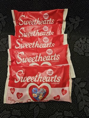 5X Sweethearts Conversation Hearts Candy 10.5oz Retro Bag Valentine (BB 11-2028)