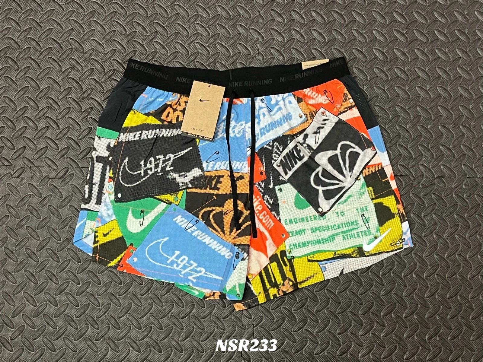 NIKE DRI-FIT STRIDE RUN ENERGY 5" RUNNING LINED SHORTS HJ4162-803 SIZE M NEW