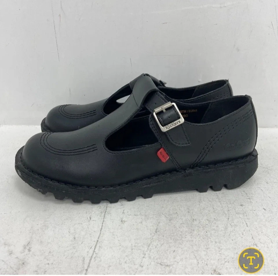 Kickers Black Mary-Jane Platform Shoes UK8 EU41 Womens RMF38-ER - Image 2 of 4