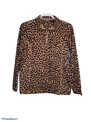 leopard pullover fleece