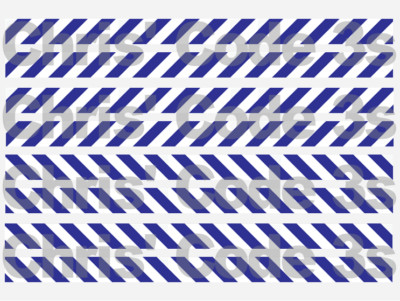Code 3 selbstklebender Vinyl Aufkleber Anzug 1/76 & 1/50 - Chevron Streifen - blau und weiß