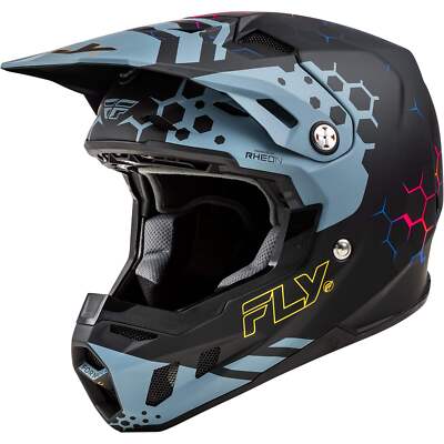 Fly Racing Formula CC Tektonic Helmet - Matte Black / Slate / Blue - 73-4333