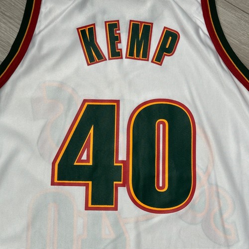 Authentic Shawn Kemp Seattle Sonics Trikot 44 Large Champion Neu - Bild 4 von 8