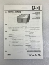 Sony TA-N1 Original Service Manual Repair Stereo Power Amplifier 1999