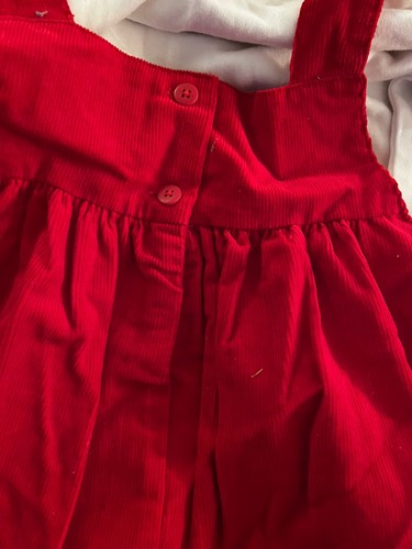 NWT Sophie Rose Turtleneck Red White Dog Corduroy Long Sleeve Dress & Top Sz 4T - Picture 4 of 4