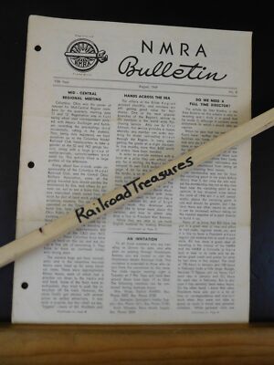NMRA Bulletin 1949 August #8 of 15th Year Hands across the sea