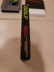 Nes Golf Matte Sticker Seal CIB BLACK BOX 1ST PRINT NINTENDO NY TEST MARKET USA