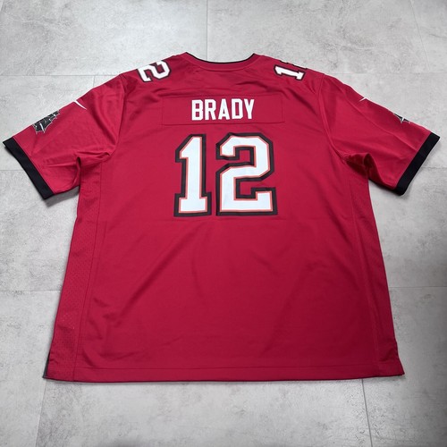 Tampa Bay Buccaneers Nike Jersey Red - Tom Brady Genuine Size UK XXL New! - Picture 7 of 10