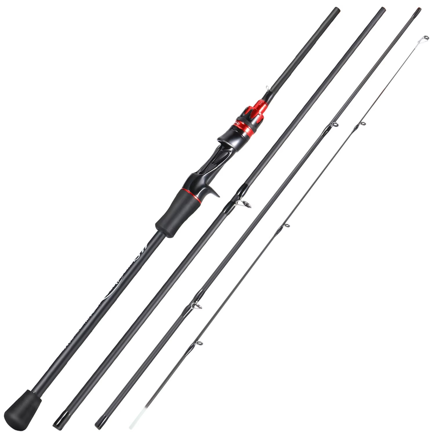 Leurre ultra-léger carbone 2.1m canne à pêche voyage 4 brins carnassier