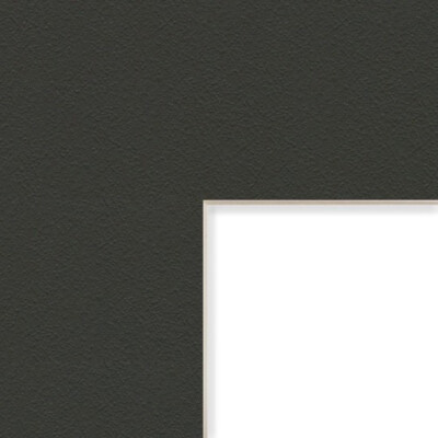 Craig Frames Pebble Black Mat With a Bevel Cut Opening For a Picture Frame